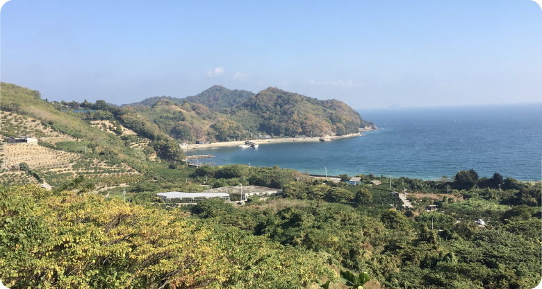 愛媛県・松山沖に浮かぶ中島